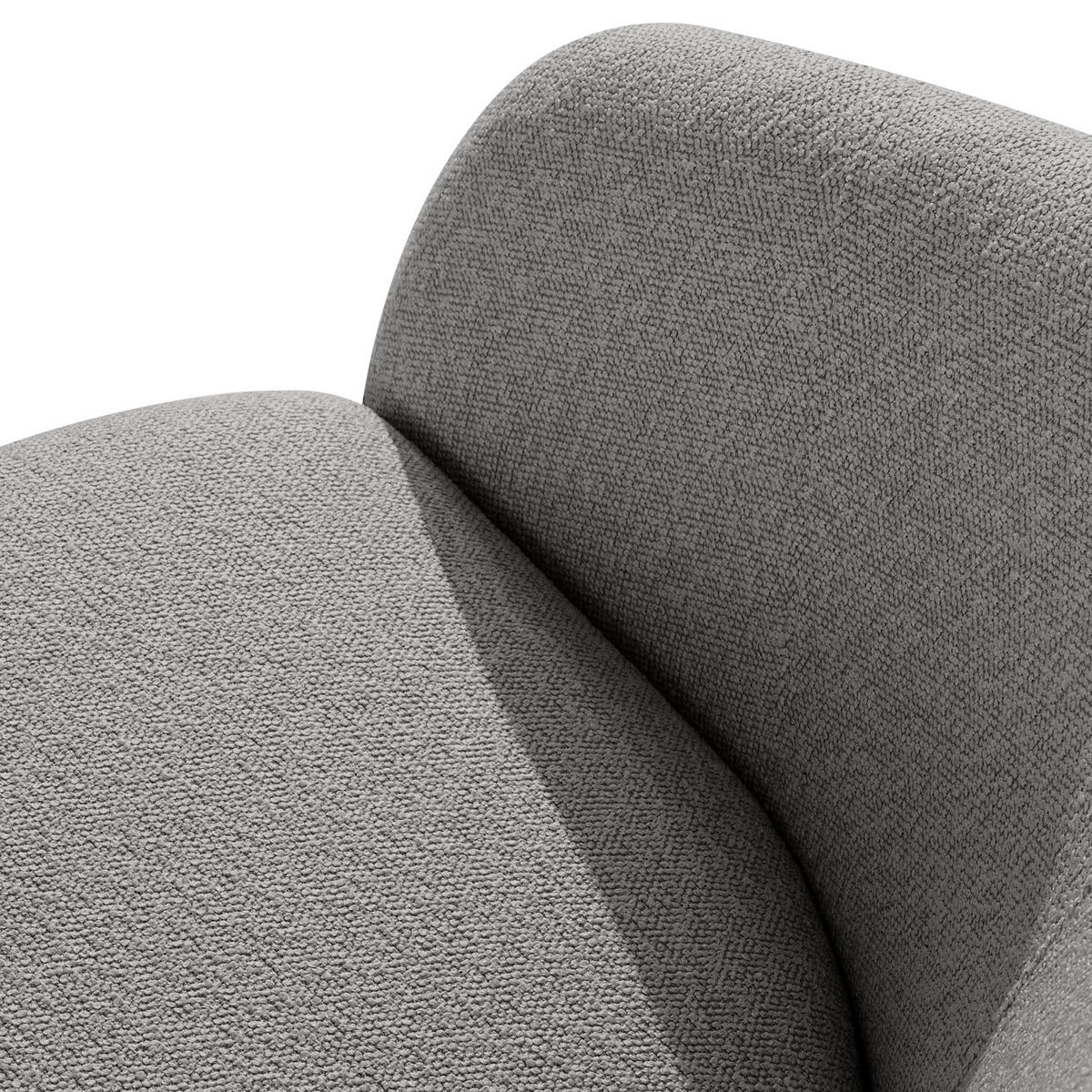 GARTENSOFA SOLIS Loungesofa, - Grau, Textil/Metall (118/76/66cm) - KONSIMO®