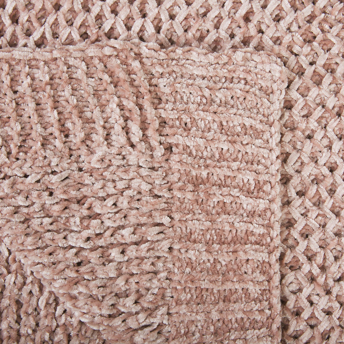 DECKE Pastellrosa Haifa 150/200 cm - Pink, Textil (150/200cm) - Beliani