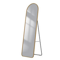 STANDSPIEGEL mit Rahmen Gehärteter Silberspiegel Gold 140/40 cm - Goldfarben, Glas/Metall (40/140/140cm) - EMKE