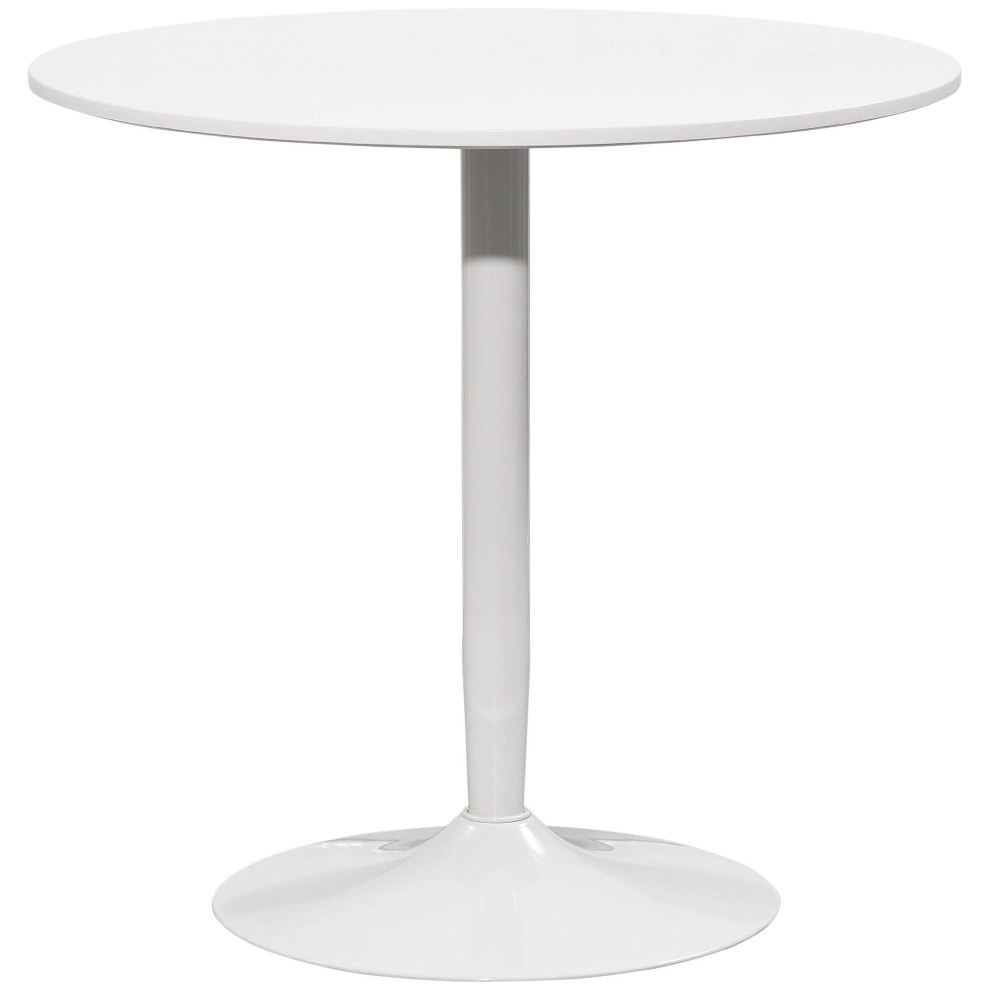 ESSTISCH - Weiß, Holzwerkstoff (80/80/75cm) - HOMCOM