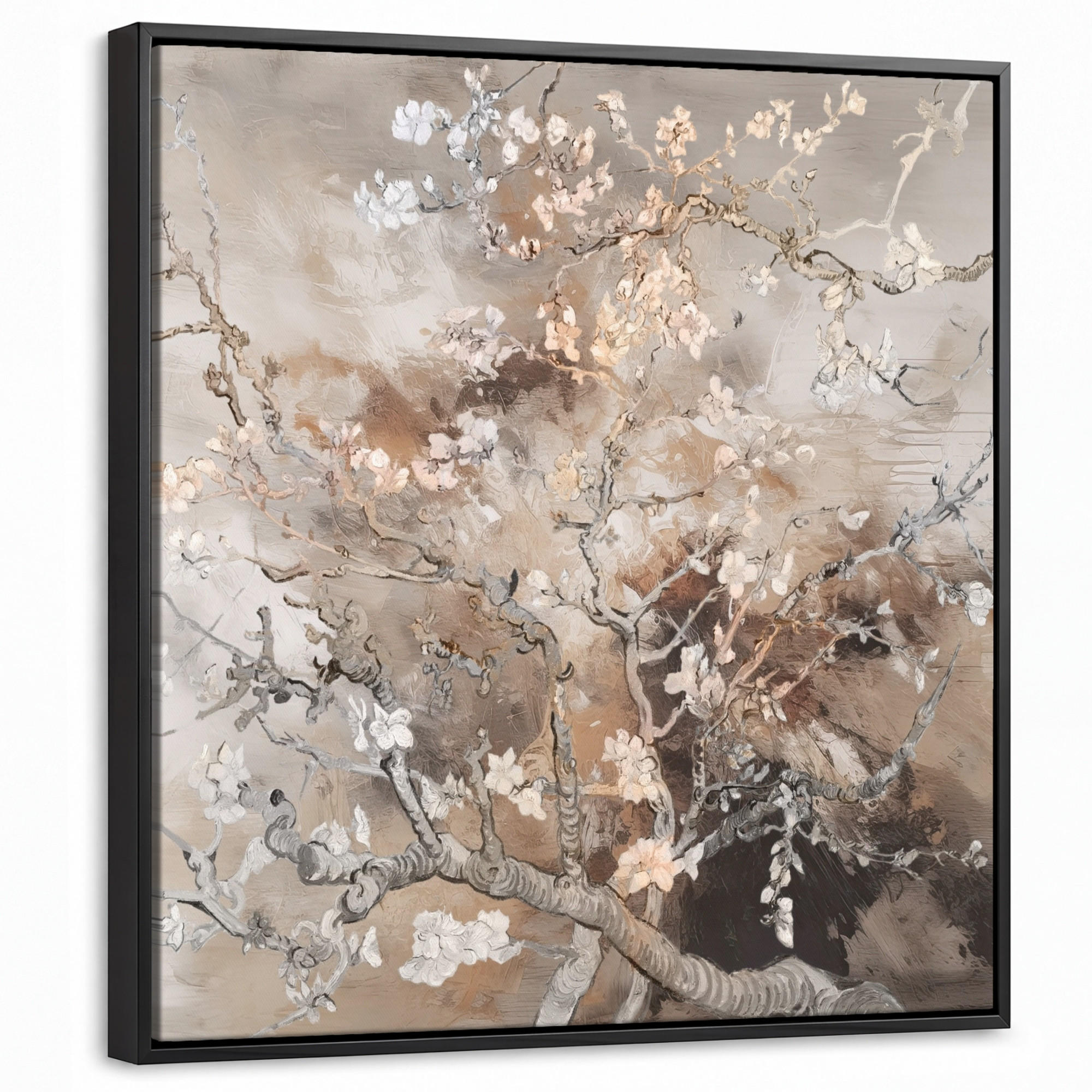 MuchoWow Leinwand Braun 50x50 cm