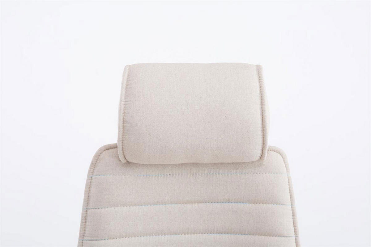 BÜROSTUHL Rocket Stoff Beige - Beige, Textil/Metall (60/128/67cm) - TPFLiving