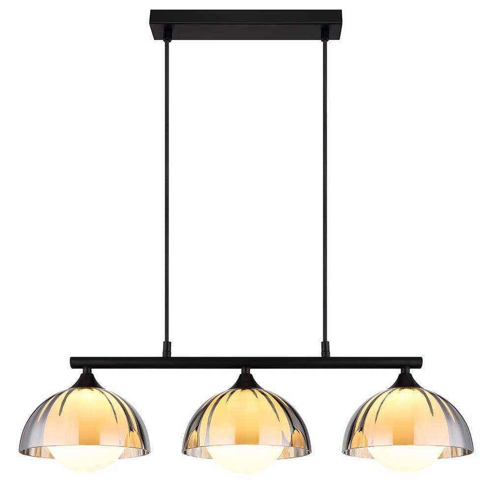 Globo Lighting Hängeleuchte Schwarz 20x120x70 cm