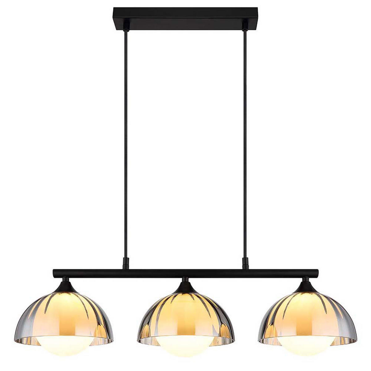 HÄNGELEUCHTE Eva Grau Rauchglas - Grau, Glas (70/20/120cm) - Nowa