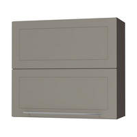 KÜCHENHÄNGESCHRANK Kvantum W8B/80 Beige Matt / Lava Matt 80 / 32,5 / 72cm - Dunkelgrau/Beige, Holz/Holzwerkstoff (80/72/32.5cm) - Feldmann-Wohnen