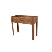 HOCHBEET Robert Natur Akazie Holz-Hochbeet für Garten - Naturfarben, Holz (40/84/100cm) - DELUKE