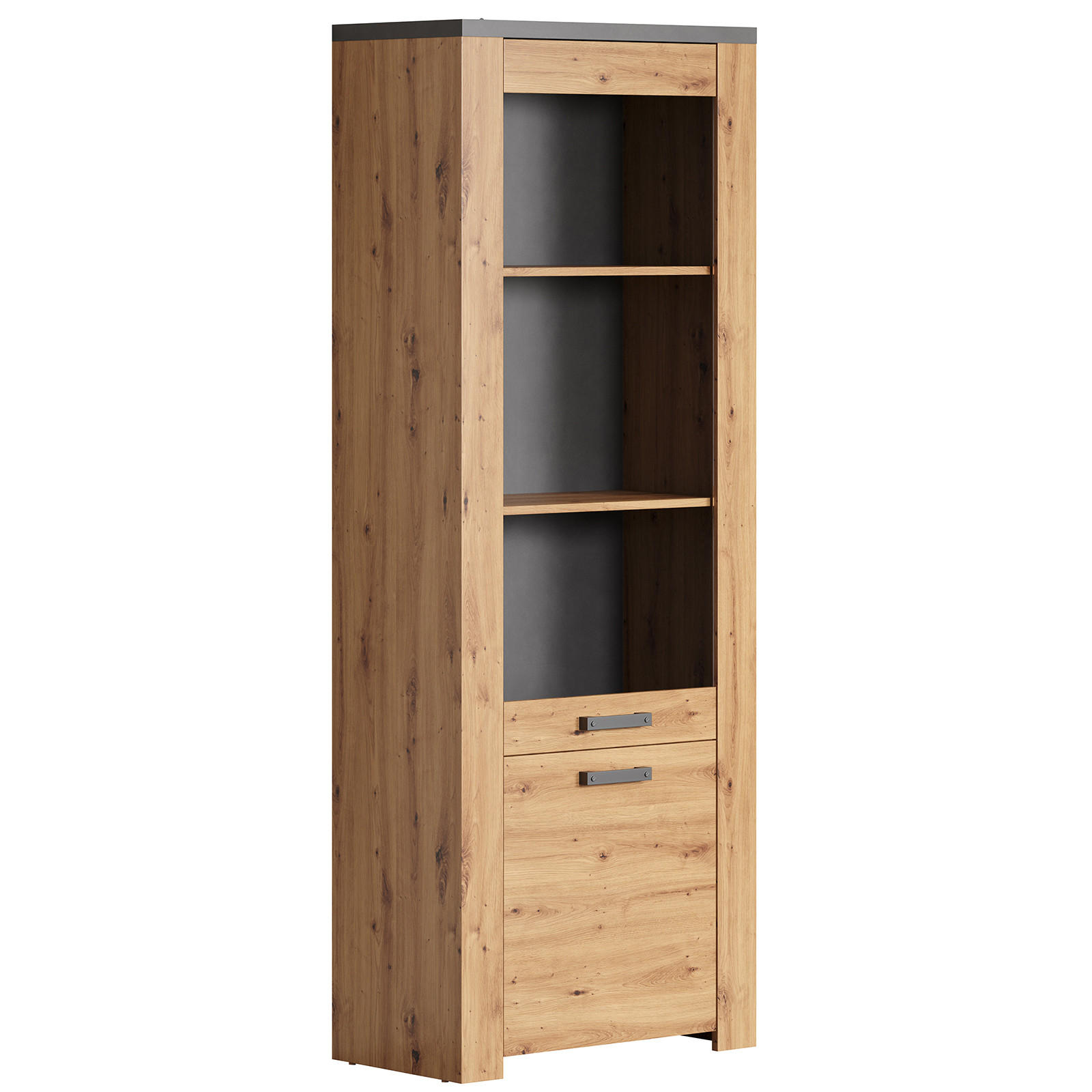 VITRINE Follow Eiche Dekor - Eichefarben, Holzwerkstoff (73/73/199cm) - Trendteam