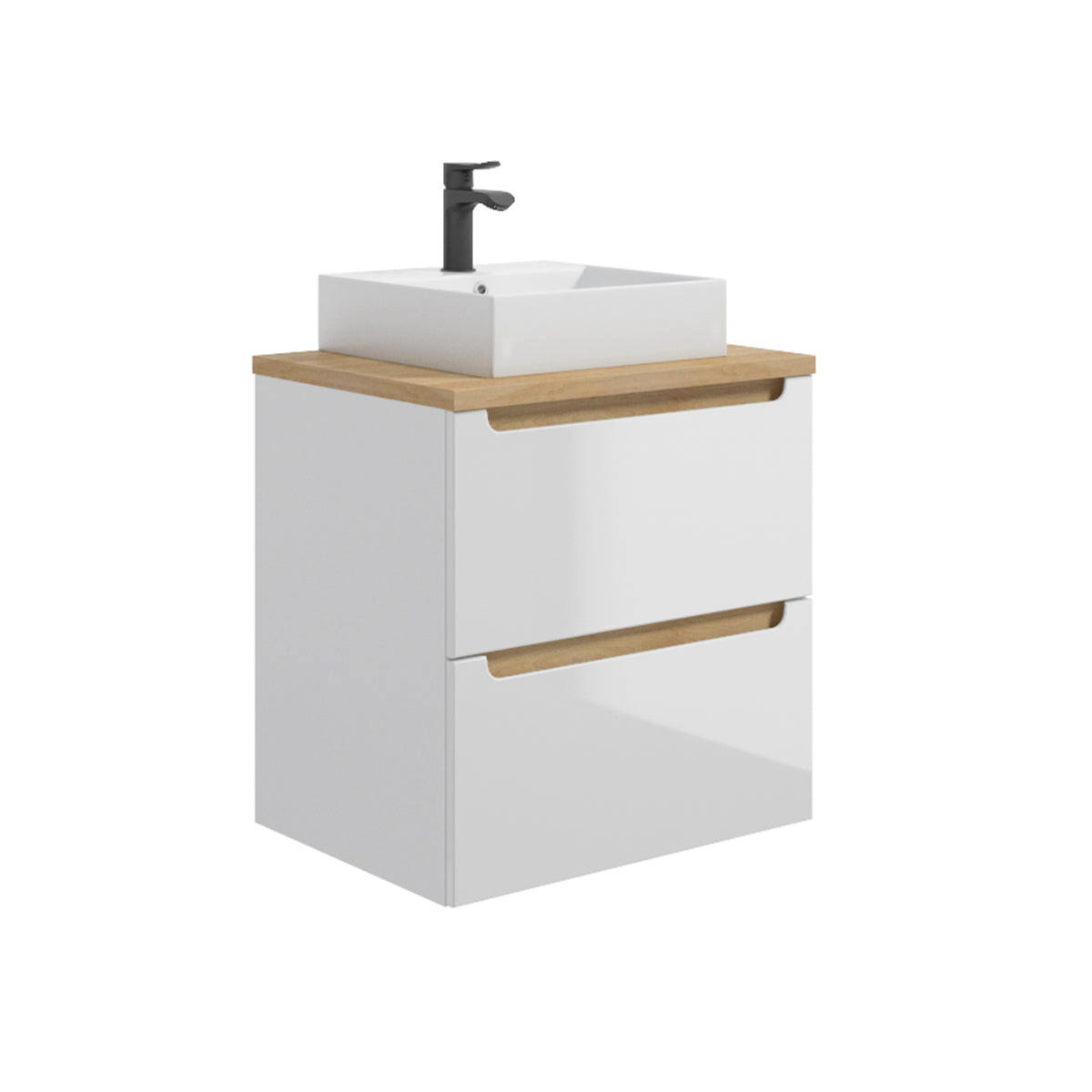 WASCHTISCH 60cm Livia Weiß - Weiß, Holzwerkstoff (60/62.5/46cm) - Petits-meubles
