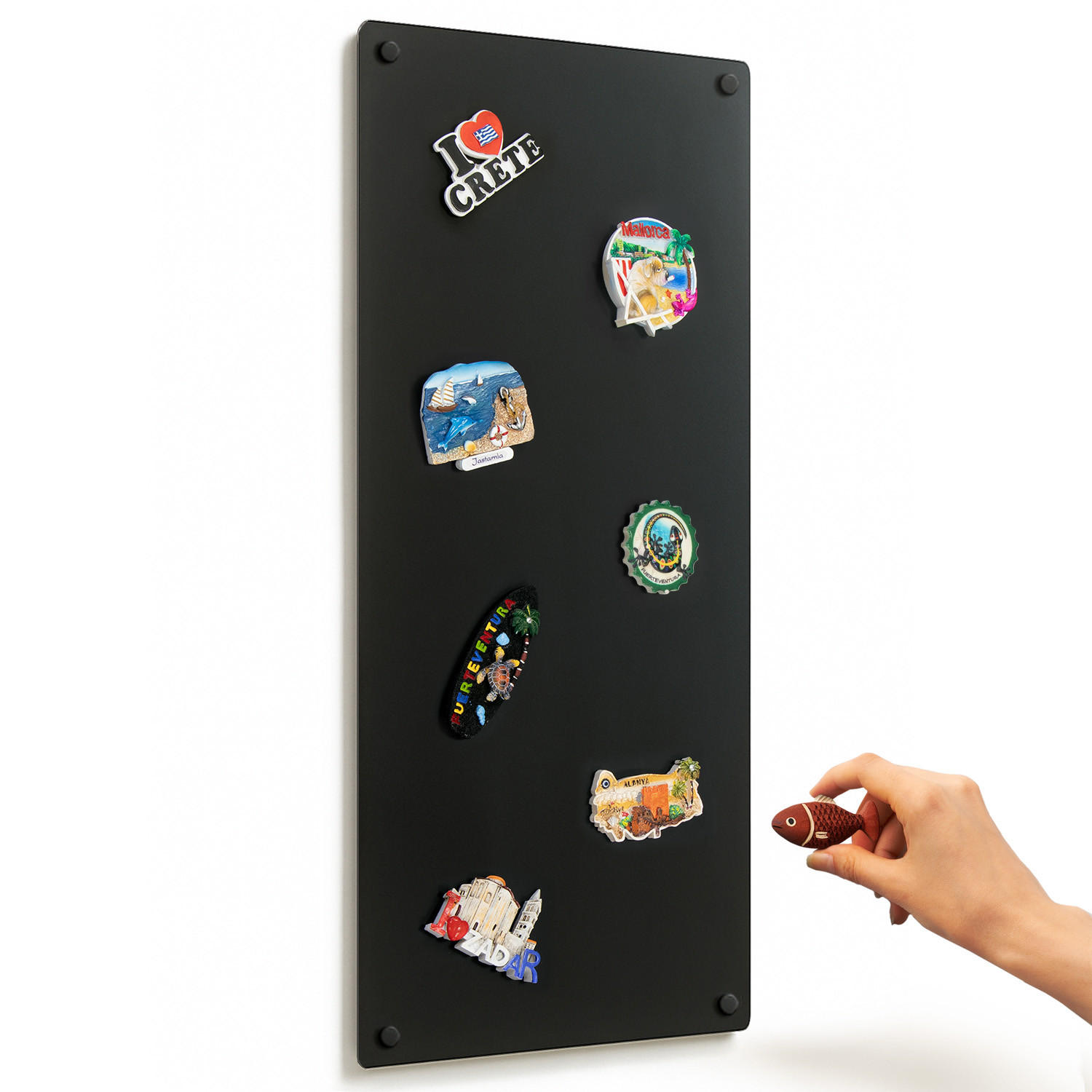 Wallfluent Tafel Schwarz 40x60x0.1 cm
