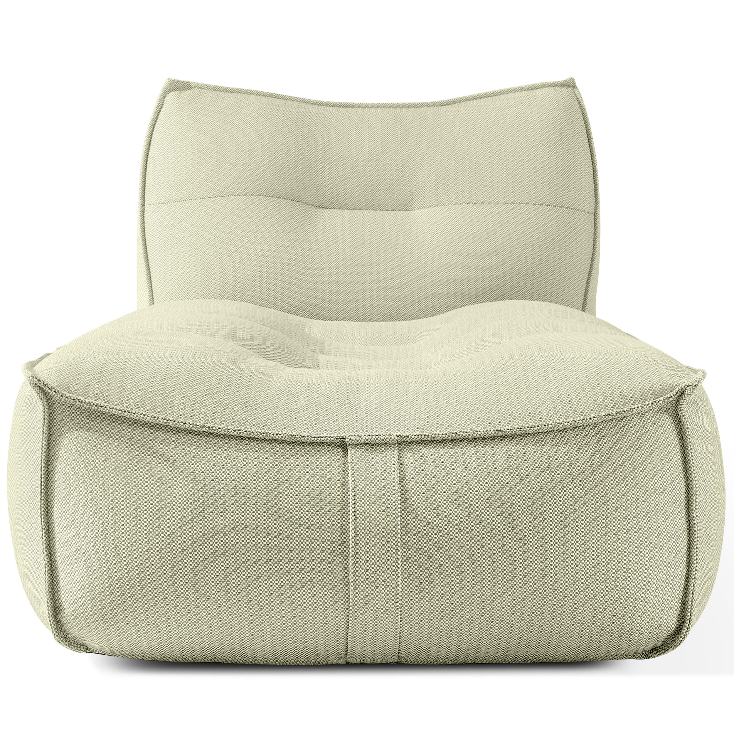 GARTENLIEGE LOVIA Sonnenliege, Hellgrün/Weiß - Hellgrün, Textil (90/82/174cm) - KONSIMO®