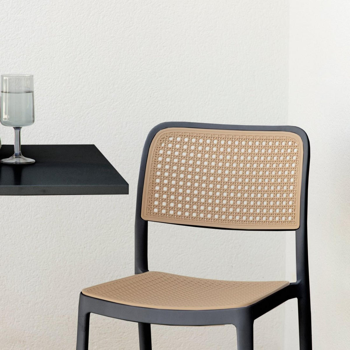 STUHL FÜR DRAUSSEN Kaira Zweifarbig 44 cm x 81 cm - Multicolor, Kunststoff (44/81/55cm)