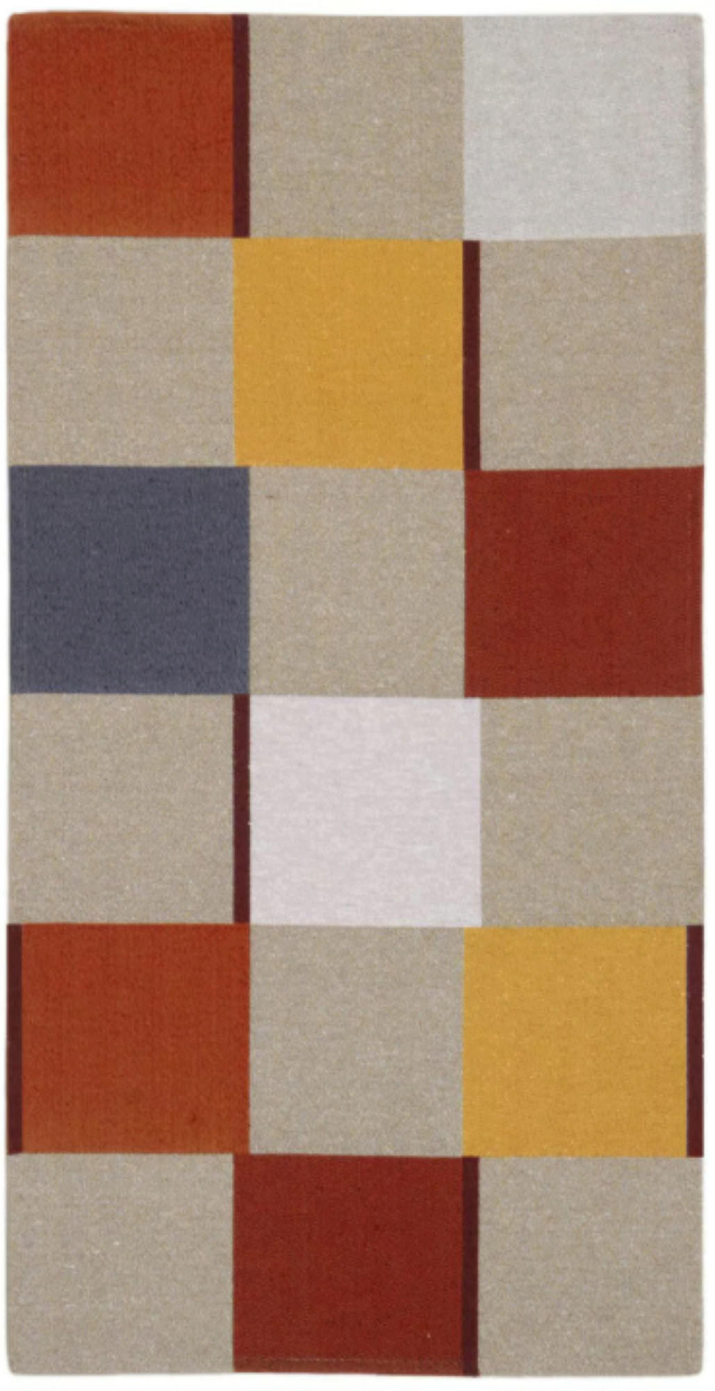 TEPPICH Flur Wolle & Baumwolle ARON Rot 60x120 cm - Rot, Naturmaterialien (60/120cm) - Novatrend