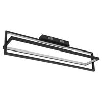 LED DECKENLEUCHTE Schwarz Metall - Schwarz, Metall (82/18/21.5cm) - Globo Lighting
