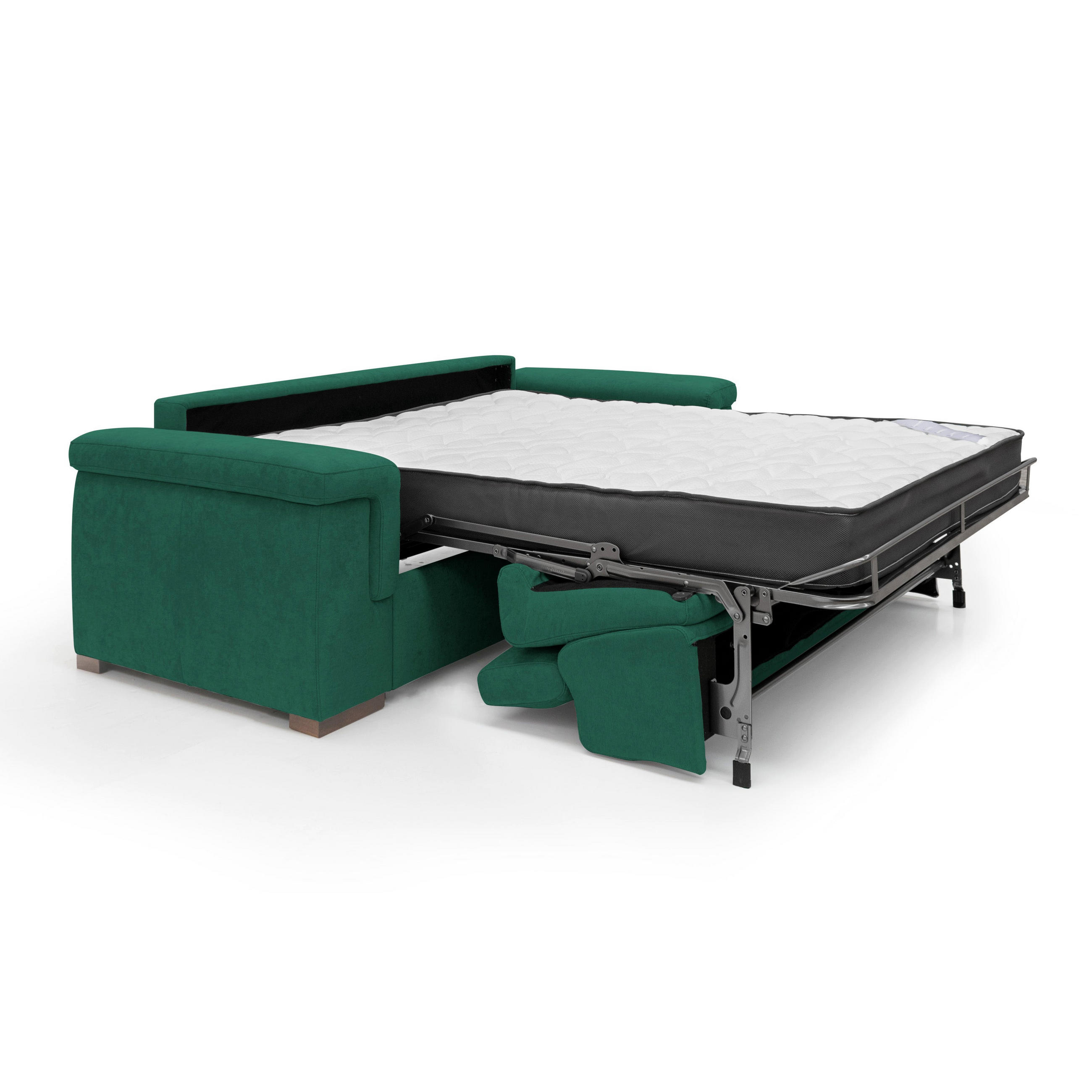 SCHLAFSOFA Giunone - Grün, Textil (200/100/95cm) - Divani.store