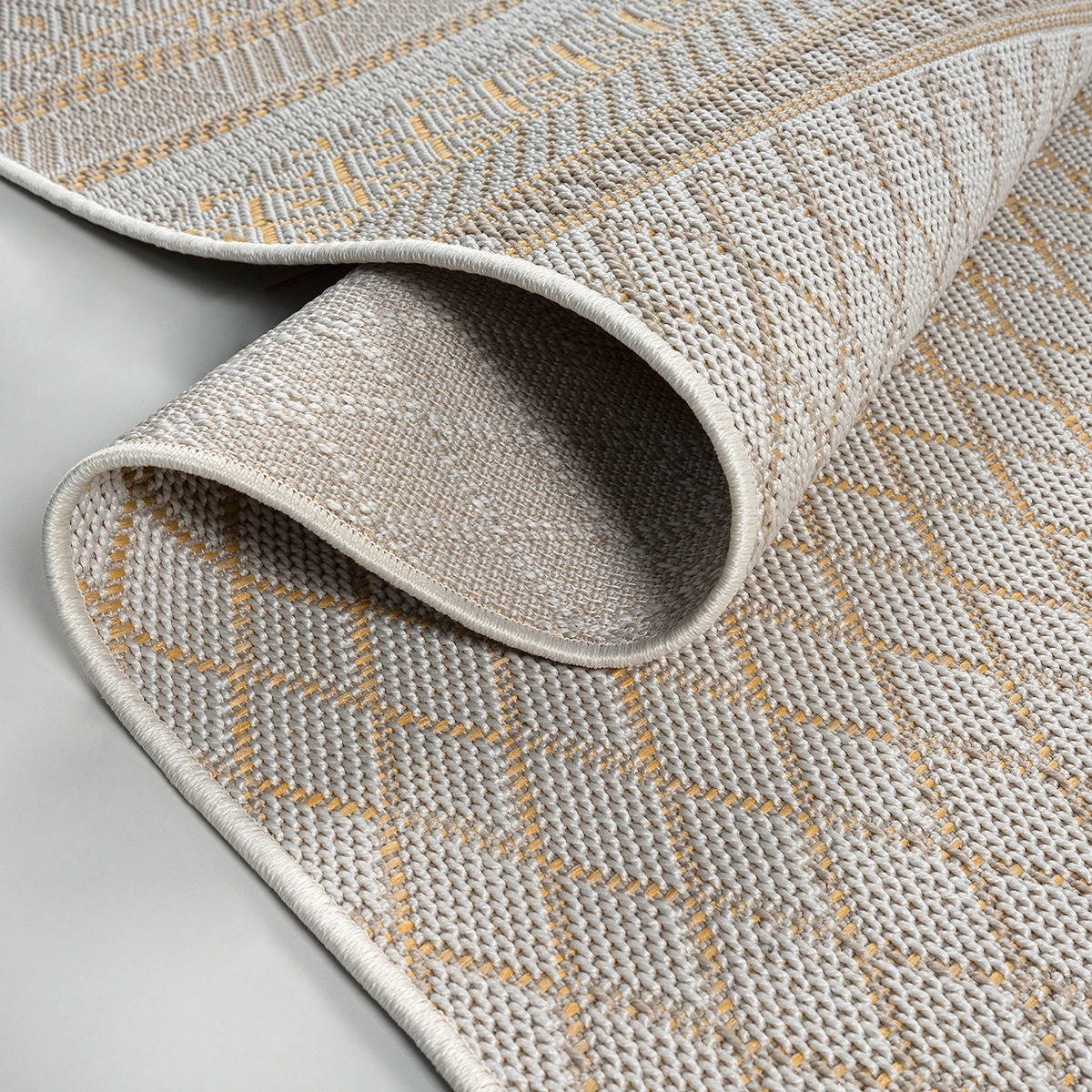 FLACHWEBTEPPICH Berber ESERA Polypropylen Beige 240 x 340 cm - Beige, Textil (240/340cm) - KADIMA DESIGN