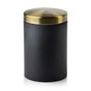 BEHÄLTER Harry Schwarz 9.5/9.5/14.5 cm Metall - Schwarz, Metall (9.5/14.5/9.5cm) - Mondex