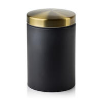 BEHÄLTER Harry Schwarz 9.5/9.5/14.5 cm Metall - Schwarz, Metall (9.5/14.5/9.5cm) - Mondex