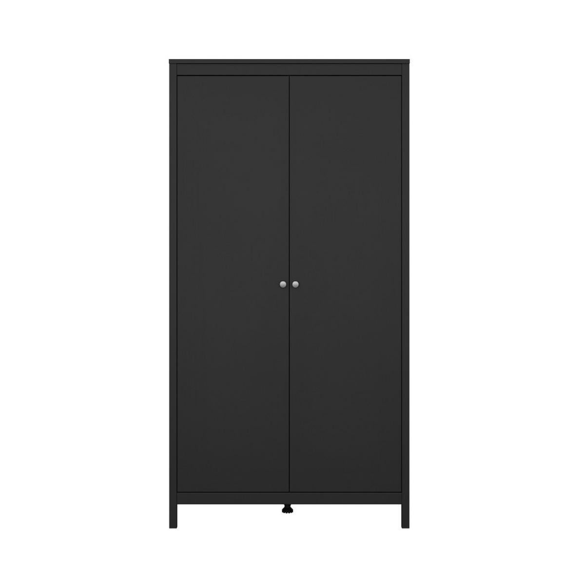 KLEIDERSCHRANK, Madrid, Schwarz, Metall, 103 x 59 x 199 cm - Schwarz, Metall (103/199/59cm) - ebuy24