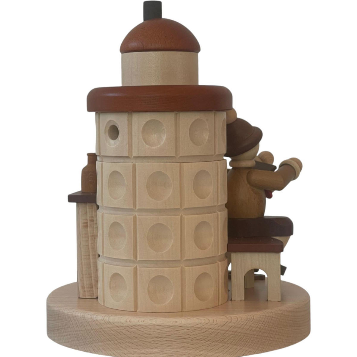 RÄUCHER-KACHELOFEN Junge mit Eisenbahn 21/17/17 cm - Multicolor, Metall (17/21/17cm)