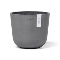 BLUMENTOPF Oslo Mini 16/13,7 cm Grau - Grau, Kunststoff (16/13.7cm) - Ecopots