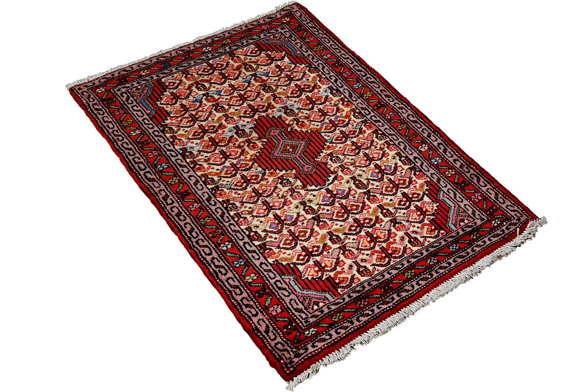 TEPPICH Assadabad Mehrfarbig 99/67 cm Schurwolle - Multicolor, Textil (67/99cm) - Looma