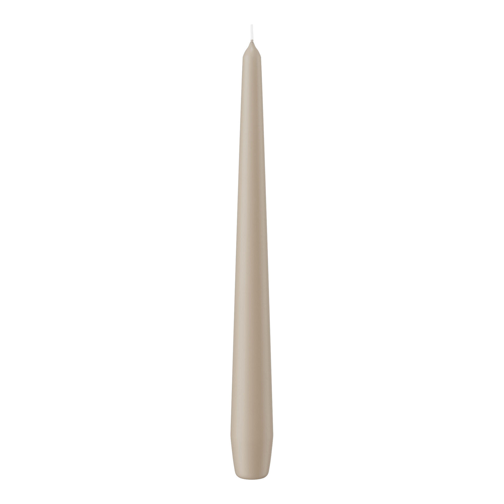 SPITZKERZEN (konische Kerzen) Schlamm 250 x Ø 25 mm, 12 Stück - Schlammfarben, Paraffin (2.5/25/25cm) - Wiedemann Kerzen