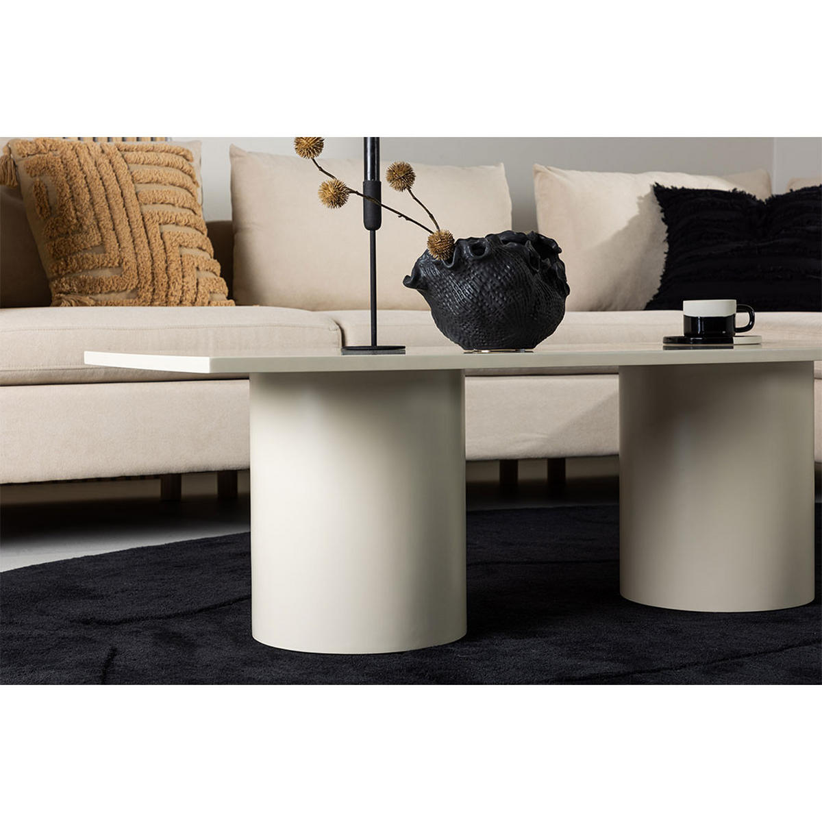 COUCHTISCH, Sandvika, Beige, MDF, 50 x 120 x 38 cm - Beige, Holzwerkstoff (120/50/38cm) - ebuy24