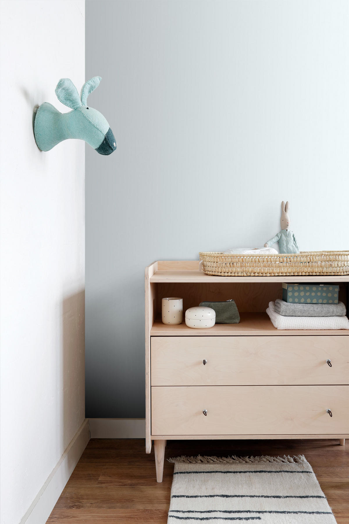 TAPETE Strickmuster 53 cm x 10.05 m - Blau, Papier (53/1000cm) - Origin Wallcoverings