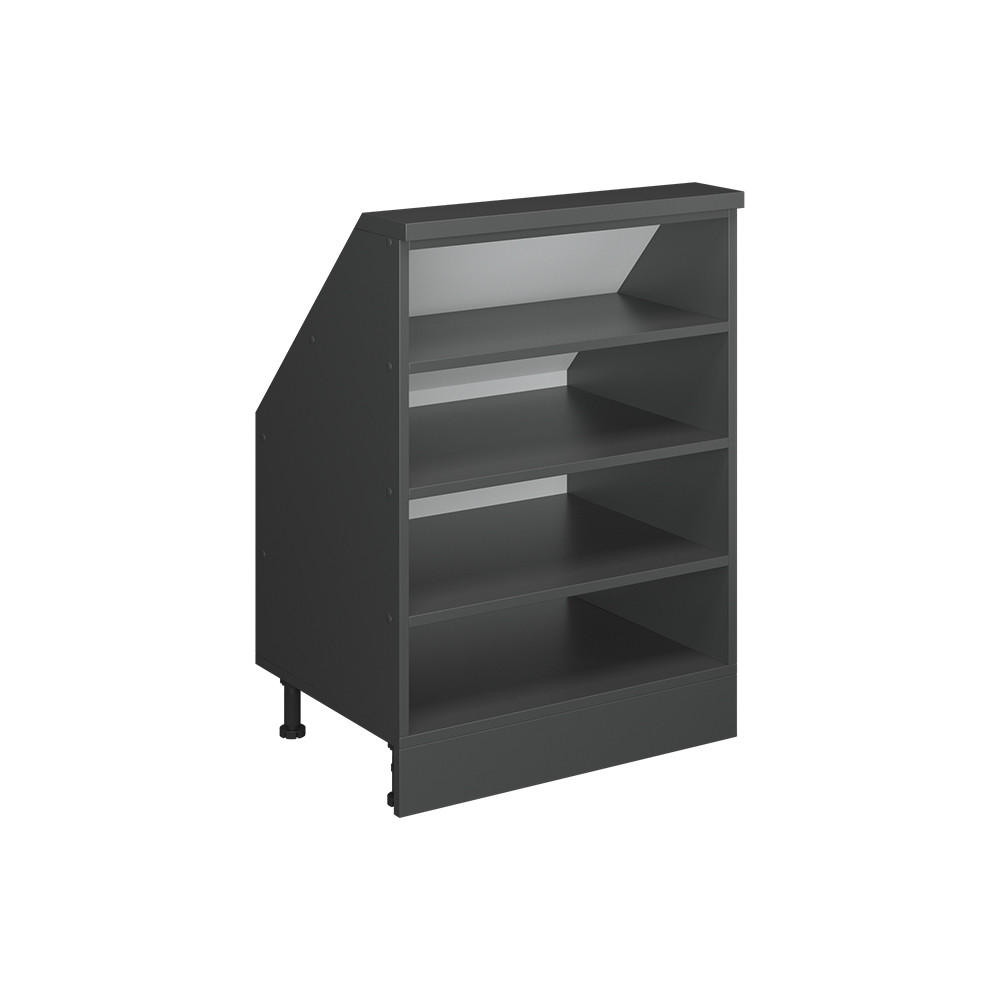 Vicco SKŘÍŇ POD ŠIKMOU STŘECHU Rion Antracit 60 x 81.6 cm se 4 přihrádkami