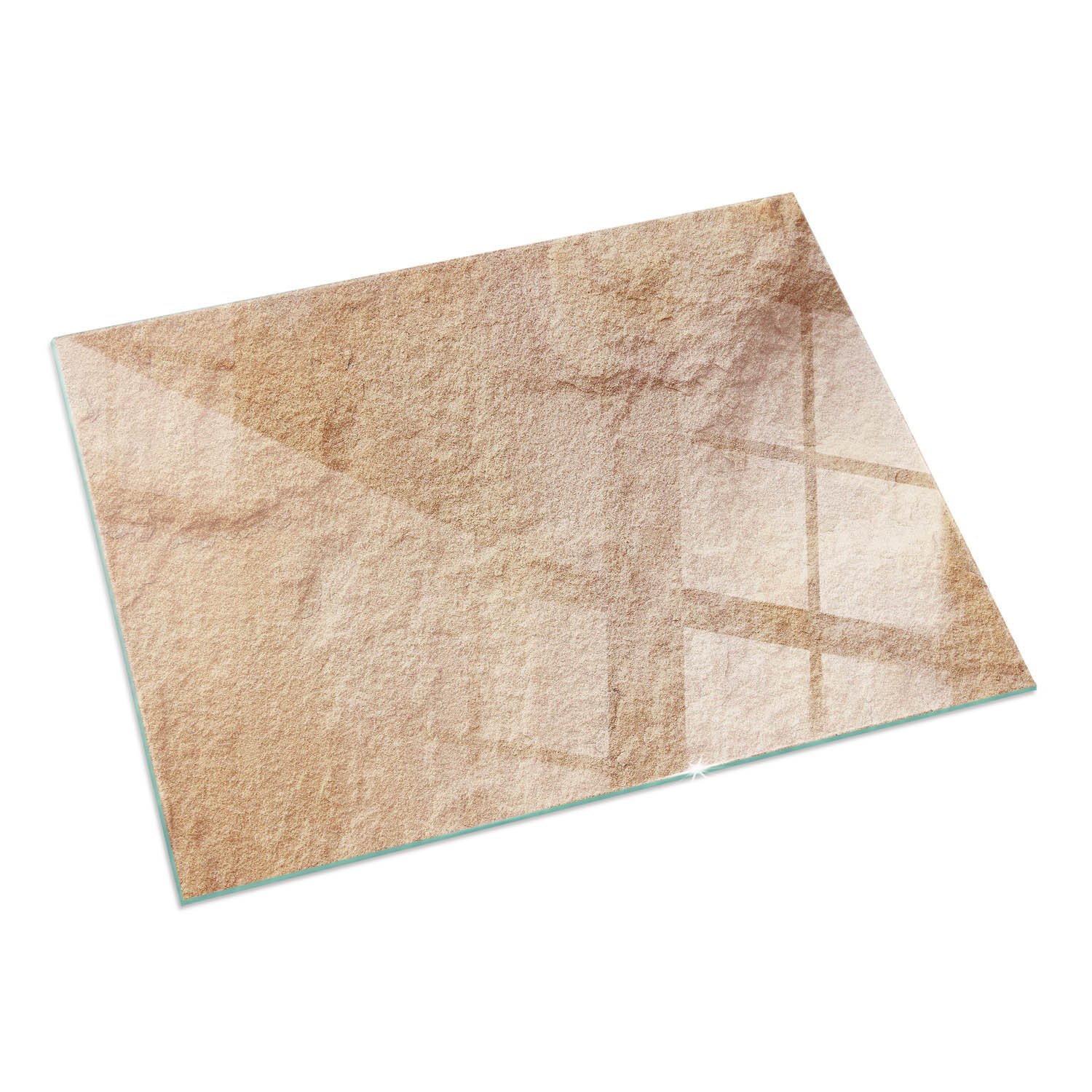 ArtPrintCave Glasplatte Beige 60x40x0.4 cm
