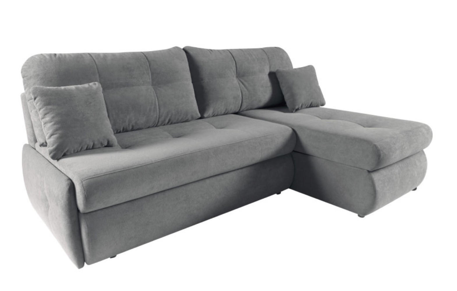 ECKSOFA Grau Hint - Grau, Holzwerkstoff/Textil (216/155cm) - Sepro Meble