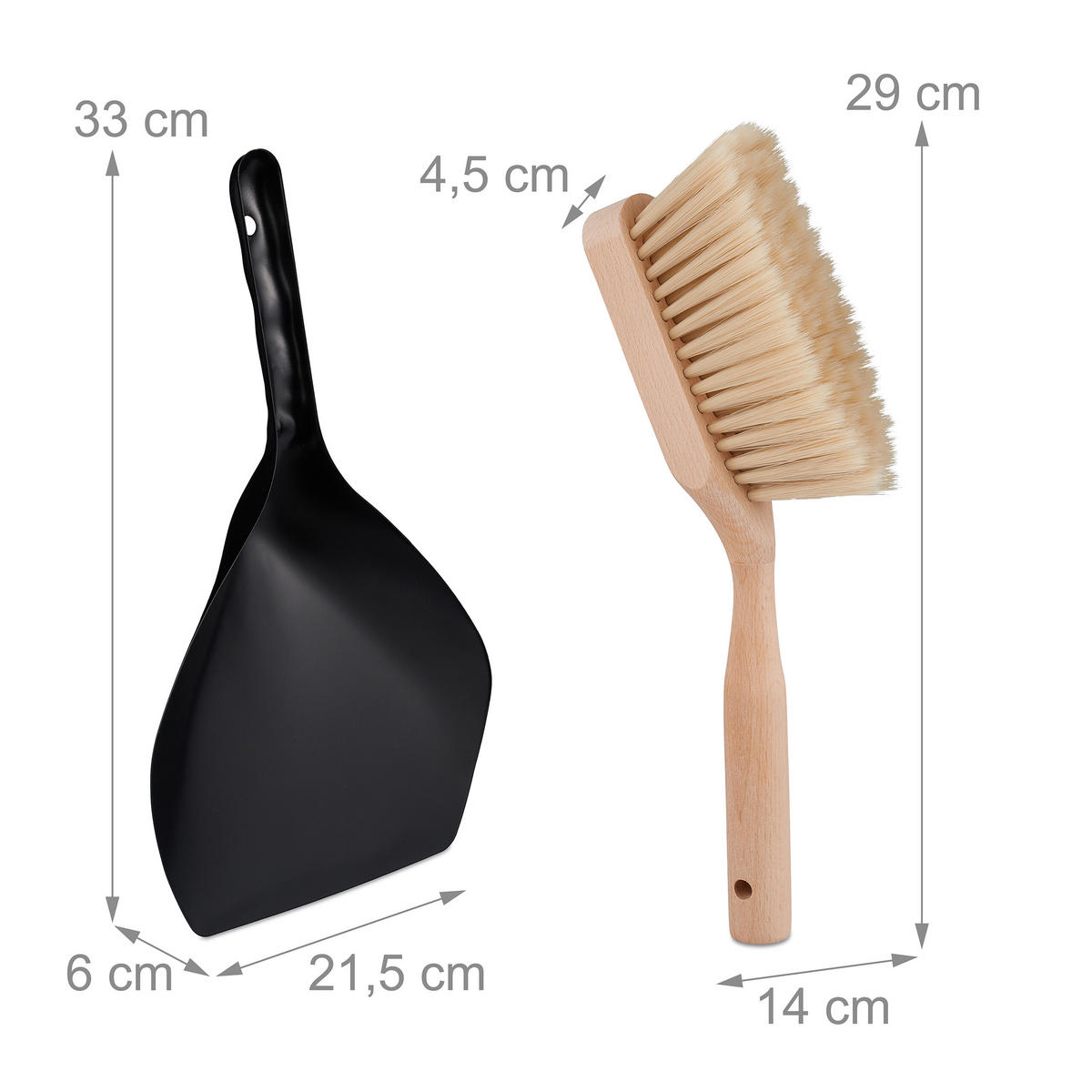 KEHRGARNITUR - Multicolor, Holz/Textil (21.5/6/33cm) - Relaxdays