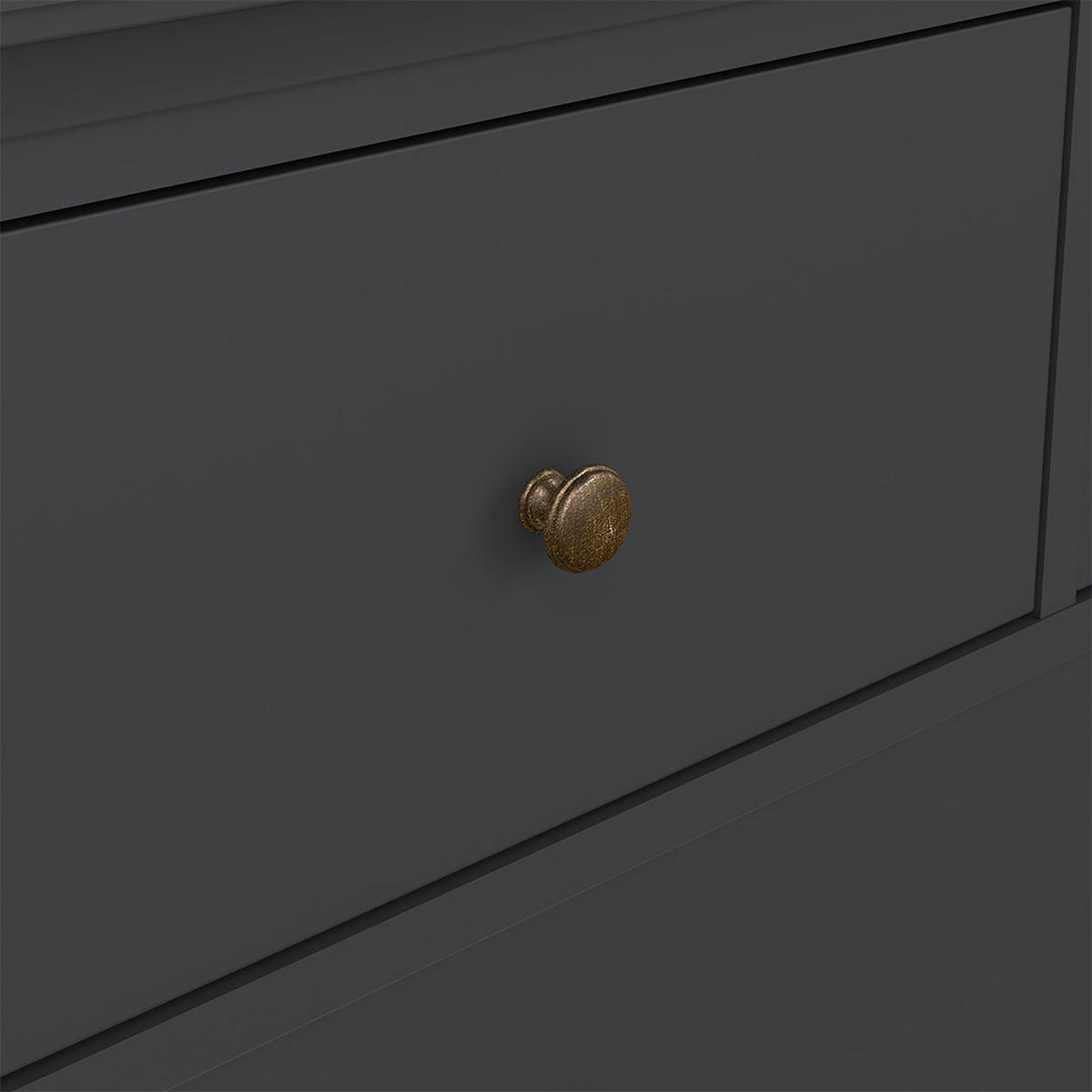 KOMMODE Schwarz - Schwarz, Holzwerkstoff (96/87/48cm) - ebuy24