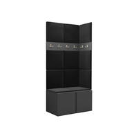 GARDEROBEN-SET Orion I - Anthrazit/Graphitfarben, Holzwerkstoff/Kunststoff (84/186/46cm) - MIRJAN24