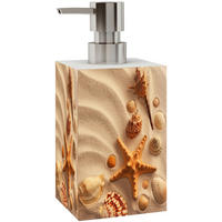 SEIFENSPENDER Sanibel - Hellbraun/Rotbraun, Kunststoff (7/12/7cm) - Sanilo