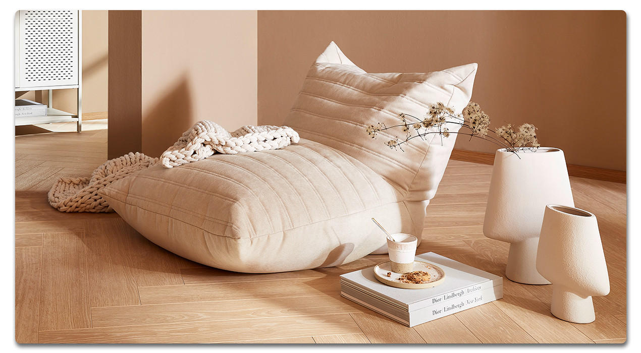 Wohnzimmer-Ideen: Beige als Hauptfarbe