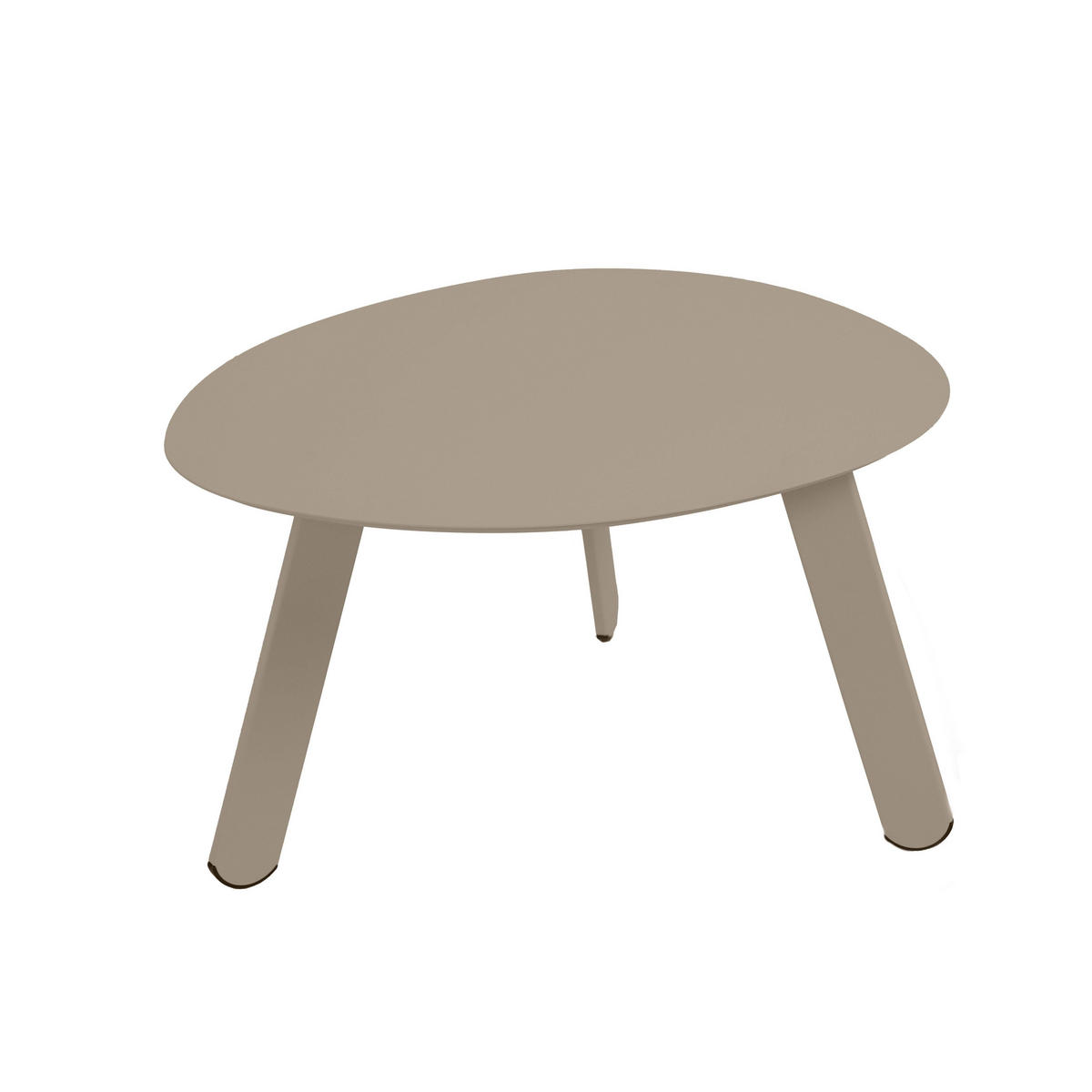 COUCHTISCH 2-tlg., Taupe - Taupe, Metall (68/68/40cm) - Oviala