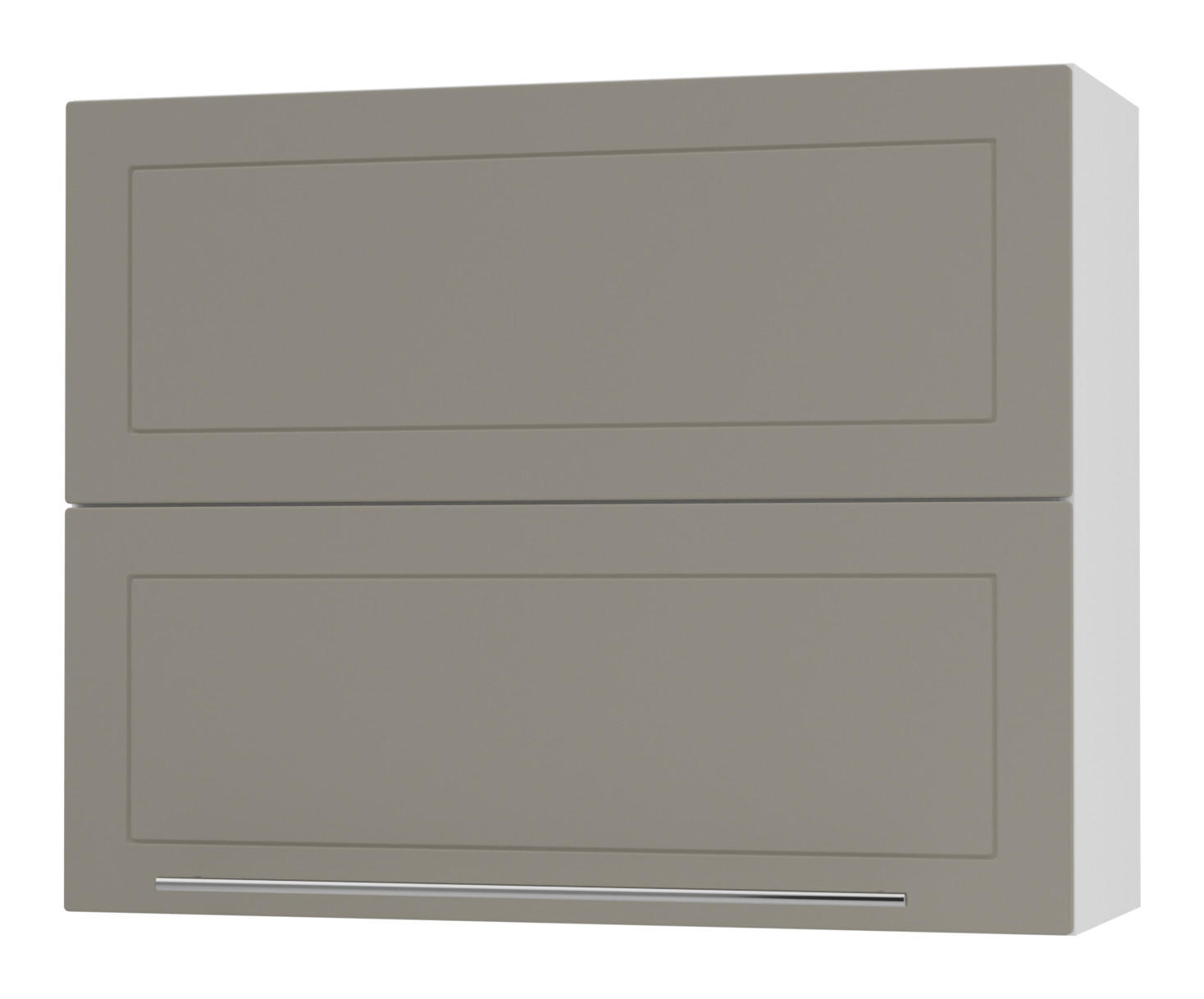 KÜCHENHÄNGESCHRANK Kvantum W8B/90 Beige Matt / Weiß Matt 90 / 32,5 / 72cm - Beige/Weiß, Holz/Holzwerkstoff (90/72/36cm) - Feldmann-Wohnen
