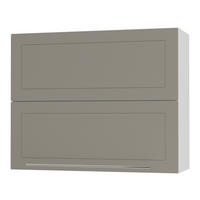 KÜCHENHÄNGESCHRANK Kvantum W8B/90 Beige Matt / Weiß Matt 90 / 32,5 / 72cm - Beige/Weiß, Holz/Holzwerkstoff (90/72/36cm) - Feldmann-Wohnen