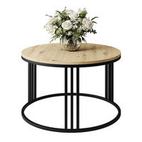 COUCHTISCH LORI LOFT - Eichefarben/Schwarz, Holzwerkstoff (70/70/48cm) - Lookway
