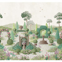 FOTOTAPETE Naunton Folly Fern Green - Grün, Papier/Kunststoff (300/280cm) - Graham & Brown