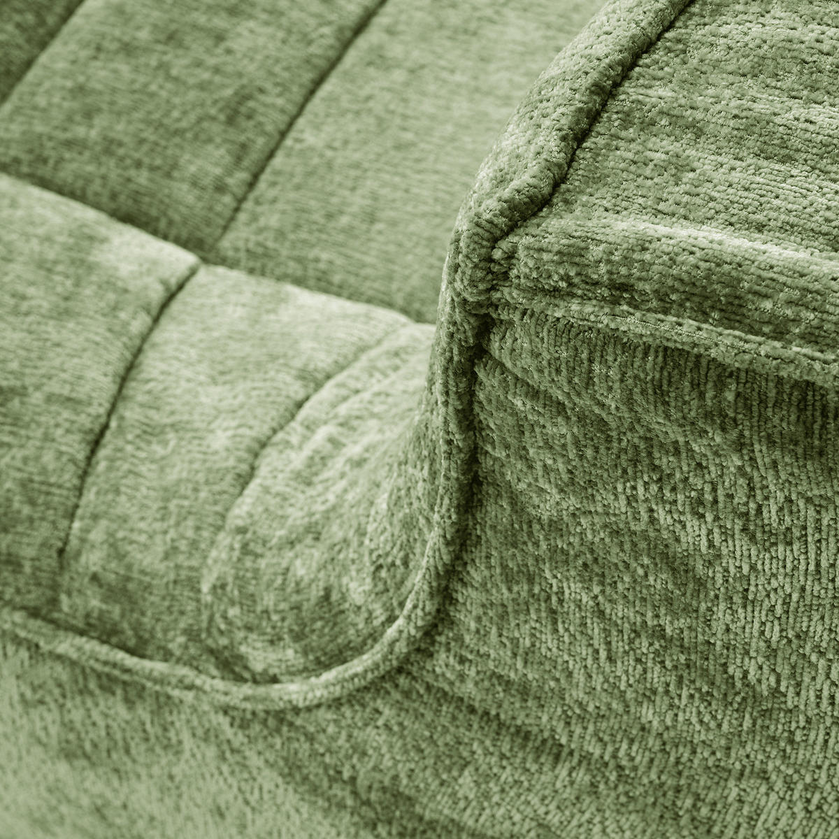 SESSEL - Bouclé - Grün, Textil (87/70/102cm) - home24