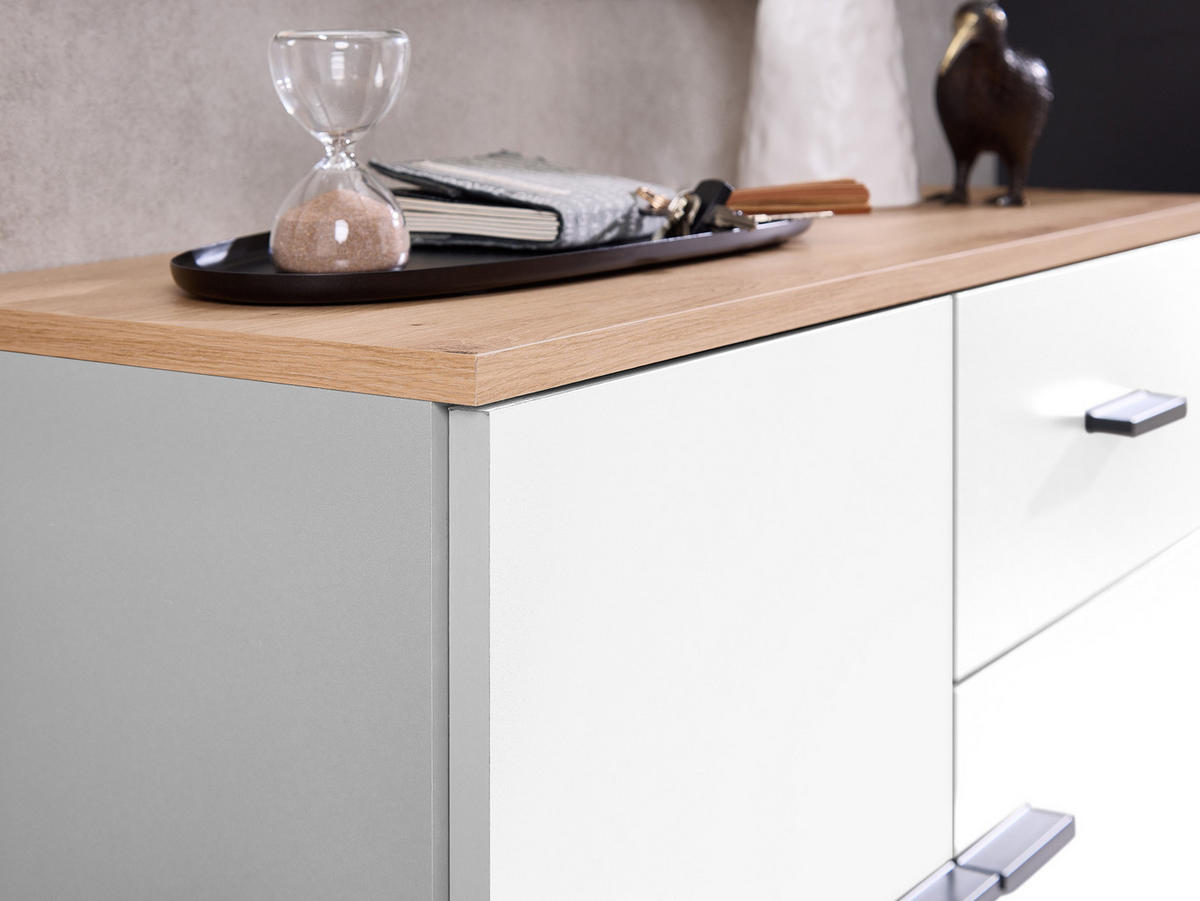 GARDEROBE COMO 148/199/38 cm - Weiß, Holzwerkstoff/Kunststoff (148/199/38cm) - moebel dich auf