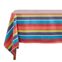 TISCHDECKE bunt gestreift 137/228 cm, 100% Baumwolle - Multicolor, Textil (137/228cm) - Homescapes