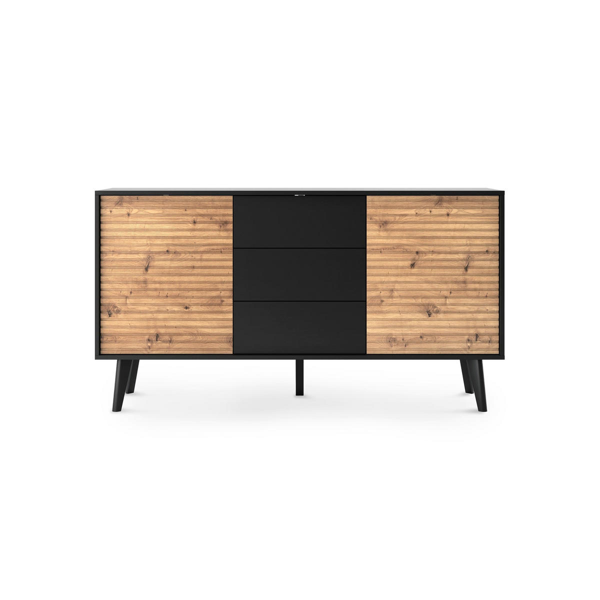 KOMMODE Las - Braun, Holzwerkstoff (154/83/39cm) - Pillovely