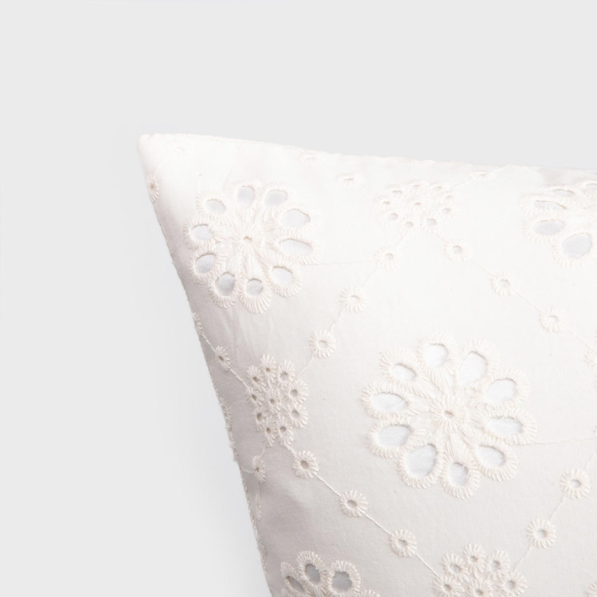 KOPFKISSENBEZUG Faris ecru 45/45 cm - Ecru, Textil (45/45cm) - Homla