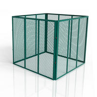 KOMPOSTER Metall dunkelgrün 450L - Grün, Metall (80/70/80cm) - Juskys