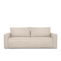 3-SITZER-SOFA NAPI II mit Schlaffunktion, elfenbein - Creme/Weiß, Textil (228/89/101cm) - KONSIMO®