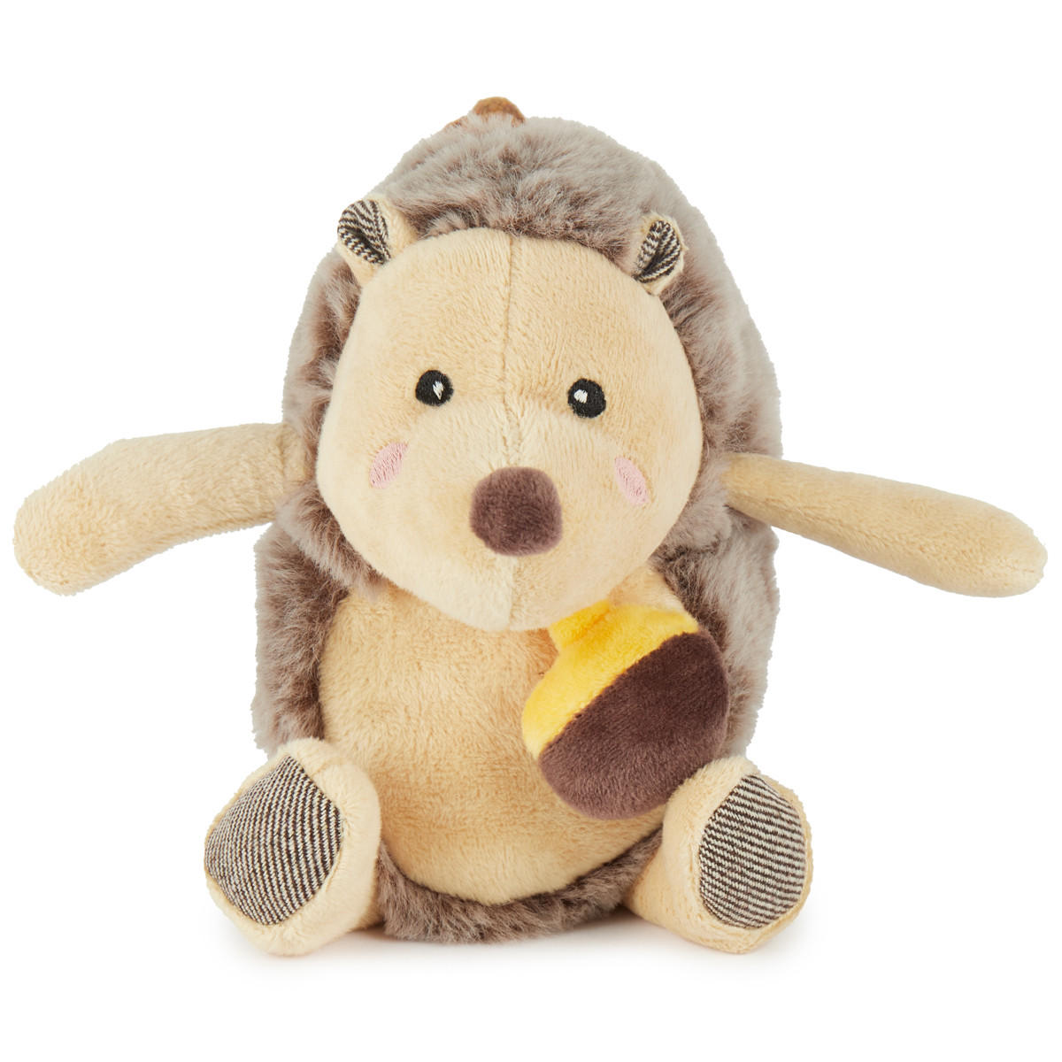 MUSIKSPIELUHR Igel - ab Geburt - Braun, Textil (12/20cm) - Bieco Spielwaren