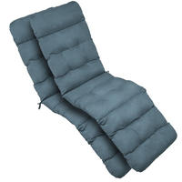 DECKCHAIRAUFLAGE Flair DC 200x50x8cm Taubenblau (2tlg) - Blaugrau, Textil (50/200cm) - Beautissu 